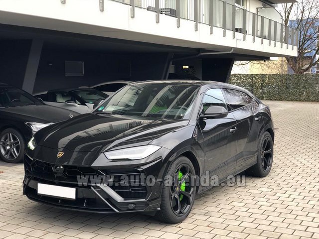 Rental Lamborghini Urus Black in Prague