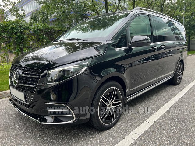 Rental Mercedes-Benz V-Class (Viano) V300d Long AMG Equipment (Model 2024, 1+7 pax, Panoramic roof, Automatic doors) in Brno