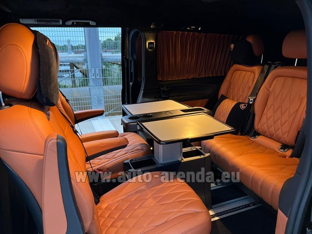 Rental Mercedes-Benz V300d 4Matic VIP/TV/WALL EXTRA LONG (2+5 pax) AMG equipment in Prague Airport