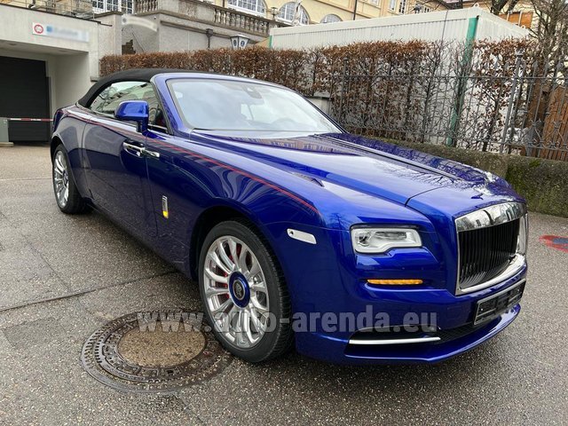 Rental Rolls-Royce Dawn (blue) in Pilsen