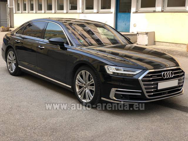 Transfer from Prague to Munich Airport by Audi A8 Long 50 TDI Quattro car