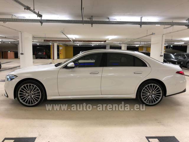 Transfer from Brno to Munich Airport General Aviation Terminal GAT by Mercedes S500 Long 4MATIC AMG equipment car