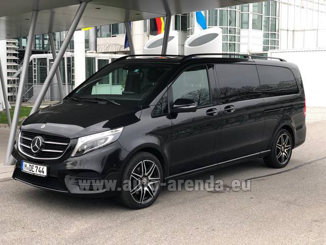 Transfer from Karlovy Vary to Munich by Mercedes-Benz V300d 4MATIC EXCLUSIVE Edition Long LUXURY SEATS AMG Equipment car